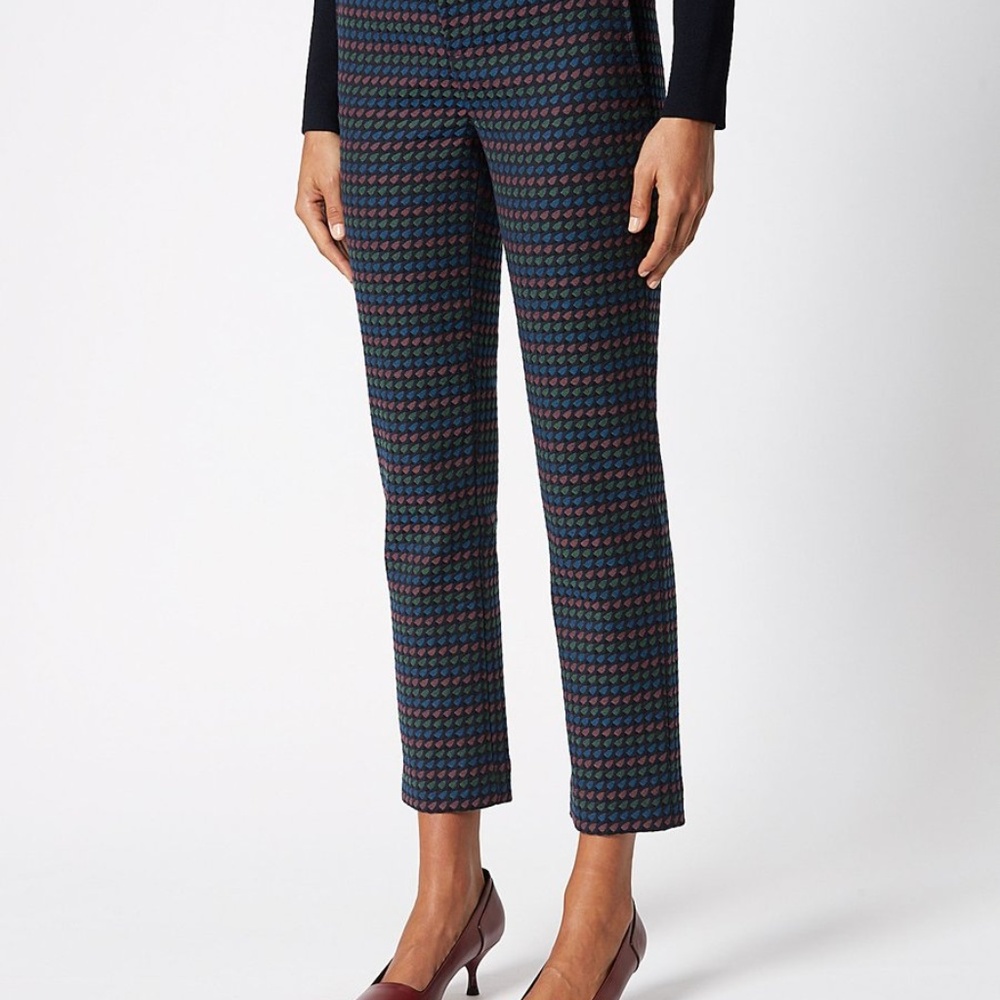 SCANLAN & THEODORE Stripe High Waist Pants - NEW - US 2 / XS / AU 6